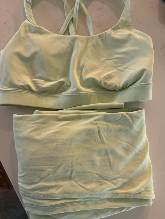 lululemon athletica Other - Lululemon Matching Set | Energy Bra + Align Leggings | Mint Green | Size 4